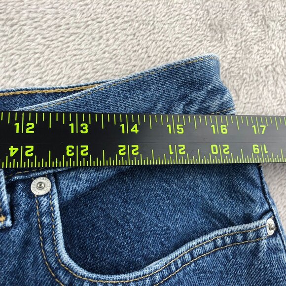 Lands End Womens Jeans Size 14 Blue Denim Straight Leg Casual High Rise Classic - Picture 4 of 14